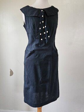 Vintage 60s Blue Sheath Dress S/M